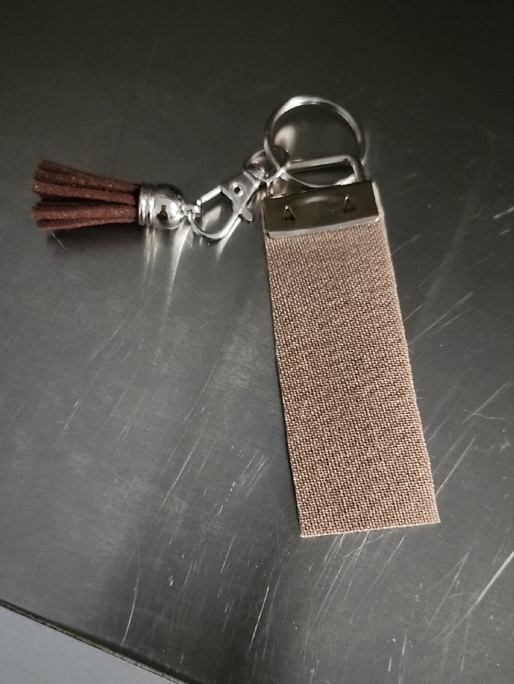 Upcycled Gucci Keychain with Tassel - Picture 2 of 2